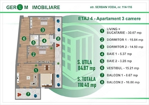 3 camere Serban Voda - imagine 5