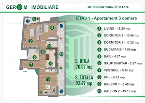 3 camere Serban Voda - imagine 6