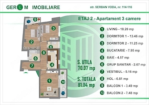 3 camere Serban Voda - imagine 4