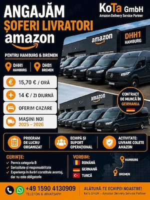 curier germania amazon hamburg si bremen