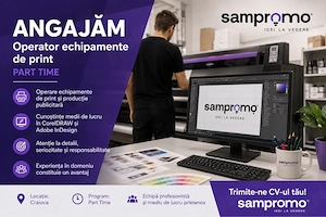 Operator echipamente de print   Part Time