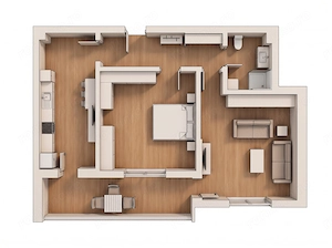 De inchiriat - apartament 2 camere - Parcul Teilor, centrala proprie - imagine 18