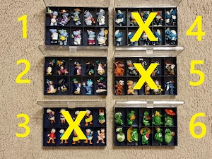 Lot Kinder 64 figurine, colectie vintage anii 80-90