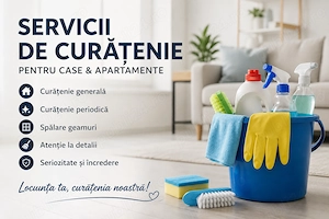 Ofer servicii de curățenie.
