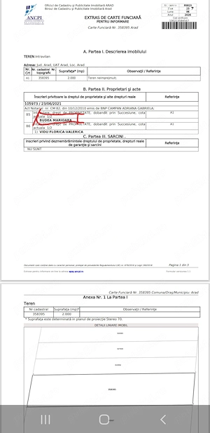 Vand teren intravilan arabil Micalaca pentru investitori
