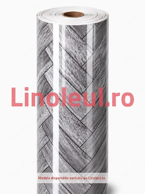 Linoleu Gri Lucios de 1,5m lat x 20 m lungime,  1,2mm grosime 