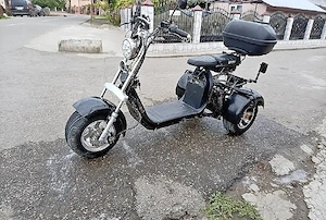Scuter Electric Harley 3 Roti  - imagine 5