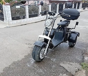 Scuter Electric Harley 3 Roti  - imagine 2