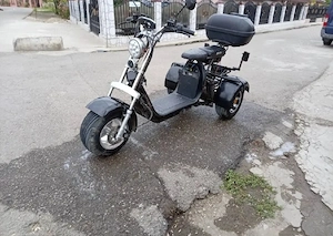 Scuter Electric Harley 3 Roti  - imagine 4