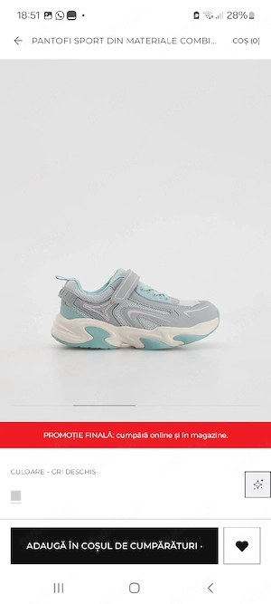 Papuci sport marime 29, Reserved,  noi