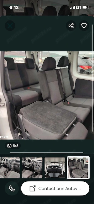 VW caddy maxi 7 locuri 2.0 TDI primul si singurul proprietar - imagine 9