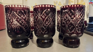 set 6 pahare cristal