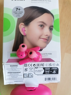 Căști wireless Belkin SoundForm Nano pentru copii fete   Microfon Bluetooth 5.0 Roz 
