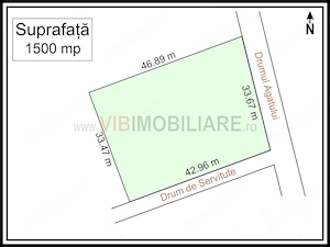 Baneasa - Drumul Agatului, teren intravilan, suprafata 1.700 mp