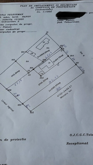 Teren intravilan 4.392 mp cu construcție   nanov, acces direct la drum național, la limit - imagine 3