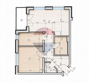 2 CAMERE CU DEBARA ÎN BLOC CONSTRUIT CU KASPER|BOXA ȘI LOC DE PARCARE - imagine 13