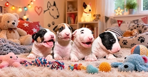 pui Bull terrier standard cu pedigree 