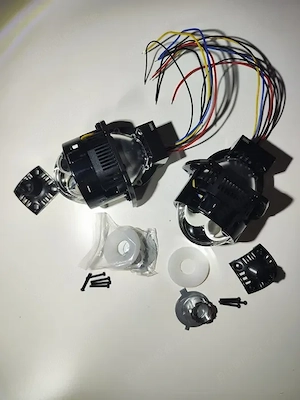 Set 2 lupe biled LASER 3 inch 6000k, 24-36k Lumeni, 150/225W, 12V - imagine 3