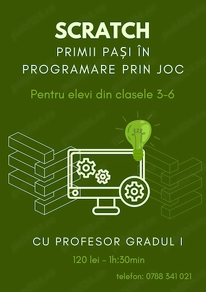 SCRATCH - primii pași în programare prin joc
