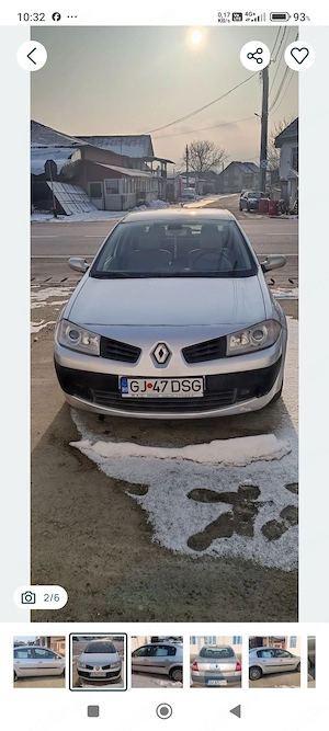 Vând Renault Megane 2 benzina manual 1.6 16v 110 cp, an fabricație 2006, al doilea proprietar  - imagine 2