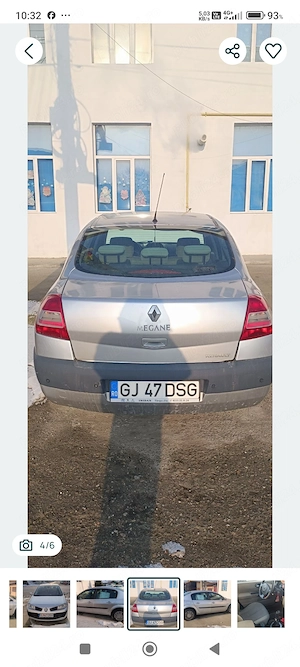 Vând Renault Megane 2 benzina manual 1.6 16v 110 cp, an fabricație 2006, al doilea proprietar  - imagine 3