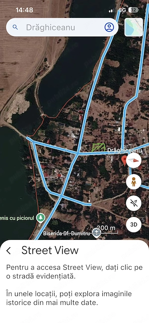 Teren intravilan in apropiere de balta satului
