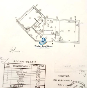Apartament 2 camere, etaj 2, zona Bradet / Scoala 2 - imagine 6