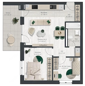Apartament finalizat cu 3 camere | Denya Forest - imagine 11