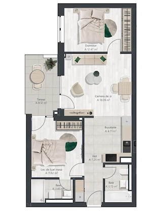 COM 0% Apartament superb cu 3 camere | Denya Forest - imagine 9