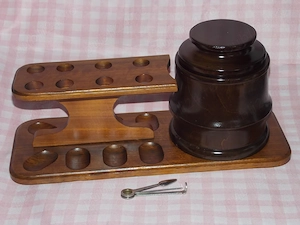 Savinelli Milano stand suport 8 pipe si humidor