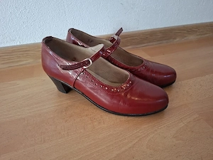 Pantofi handmade pentru dans popular   piele naturală   mărimea 38