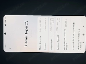 Vând Xiaomi Redmi Note 14S 5G, 256 GB, în stare bună și perfect funcțional.