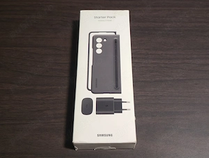 Starter Pack husa originala Samsung Slim S Pen Case incarcator original Samsung 25W Galaxy Z Fold 5