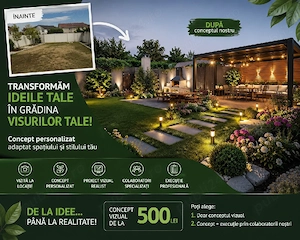 Concept personalizat amenajare grădină + posibilitate execuție