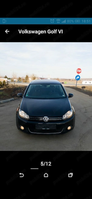 VW Golf 6 TDI 2.0 DPF Highline 110 CP 2010 - imagine 3