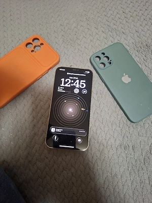 iPhone 12 Pro Max 128 GB Gold + 2 huse + folie privacy