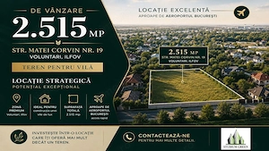 2515 mp de vanzare -in Voluntari- Pipera - 2515 mp