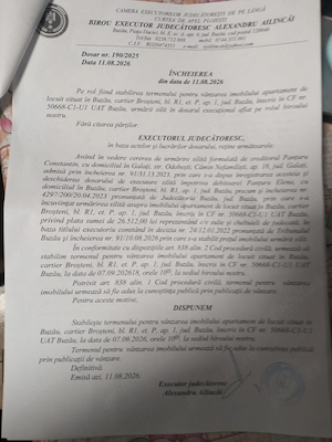 Se vinde la licitatie publica imobilul meu bun propriu