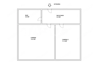 Apartament 2 camere de vanzare Central Sibiu -ideal regim hotelier - imagine 4