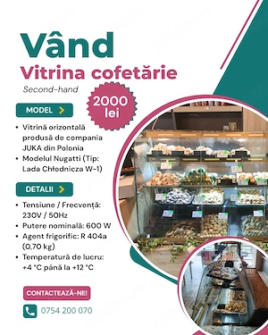 Vitrina Cofetarie JUKA (Polonia) Nugatti (160 100)