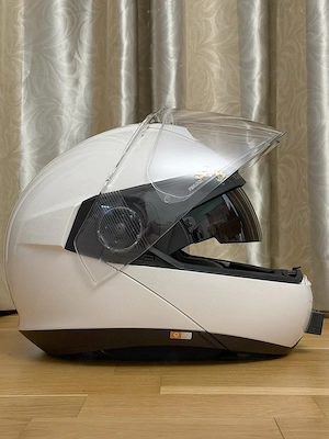Casca Moto Flip-Up Schuberth C4 Pro Alb XL Intercomm inclus - imagine 2