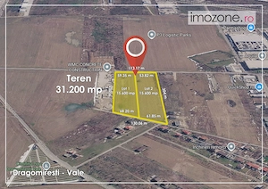 Dragomiresti Valea - Langa Centura, teren 31.200 mp, 28E/mp - imagine 2