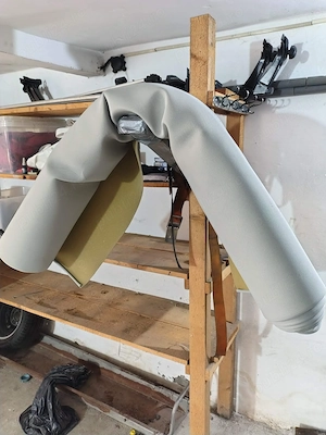Material plafon auto, Tapiterie plafon auto, Material textil cu spate buretat, Material reconditiona