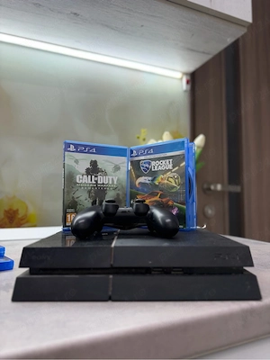 Playstation 4 500 gb + 1 Controller original+2 jocuri