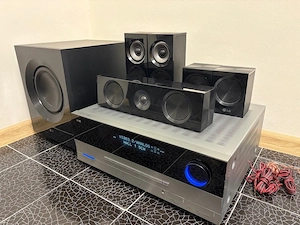 Vând receiver Harman Kardon AVR 132 230 împreună cu set complet de boxe LG 5.1.