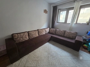 Colțar extensibil maro cu lăzi depozitare - Sector 5