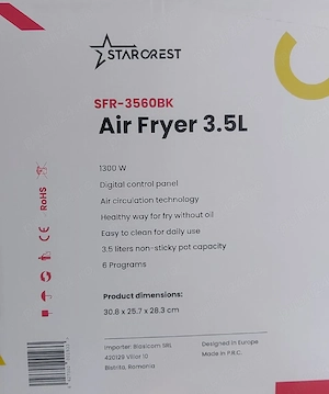 Aparat de gatit cu aer cald