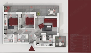 Apartament 3 camere   Drumul Gura Putnei | Bloc 2022 | Terasă generoasă