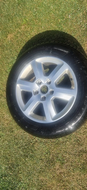 Set 4 jante Audi aliaj R18 + anvelope iarnă 255/55 R18 V XL  - imagine 2
