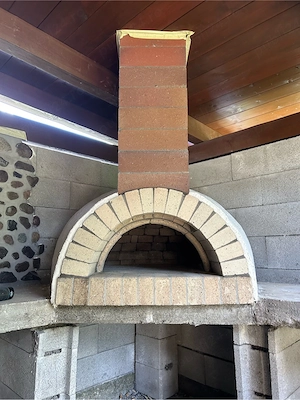 Cuptor pizza mobil pe lemne D70,90,105,120 cm   pâine, BBQ, grill, grătar - imagine 2